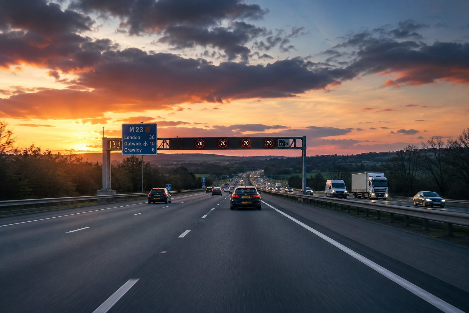 EasyCab long-distance run on the motorway